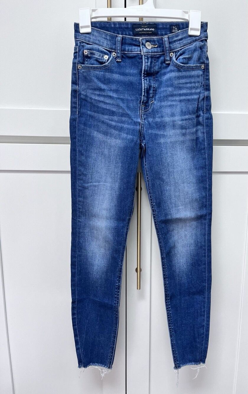 Lucky Brand Jeans Womens Bridgette Skinny Stretch High Rise Size 2/26 Blue